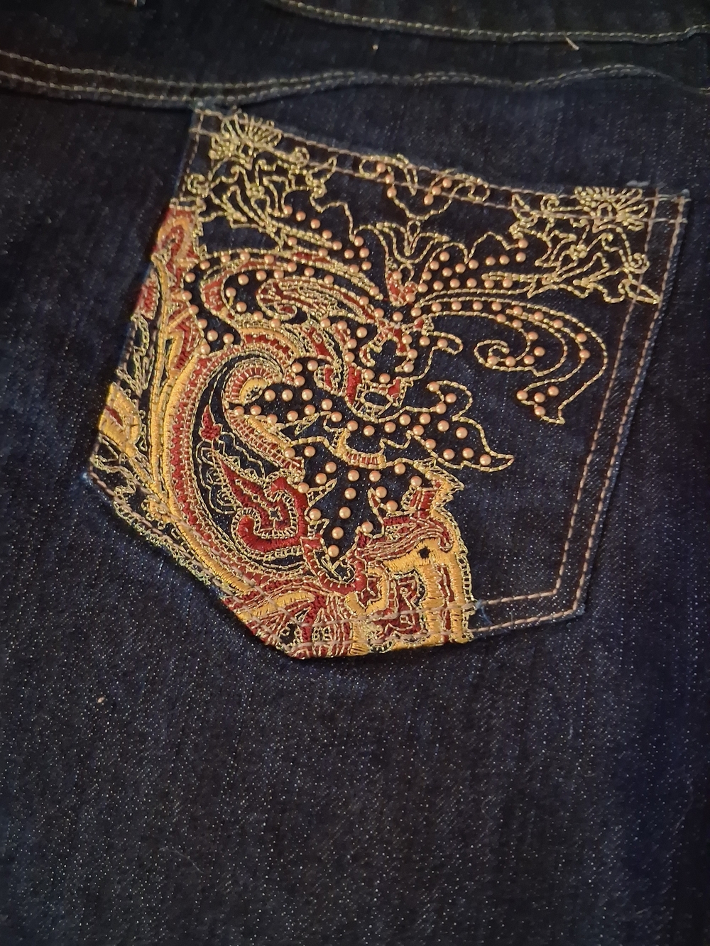 South Pole Dark Blue Women's Wide Leg Jeans - Picture 6 of 7
